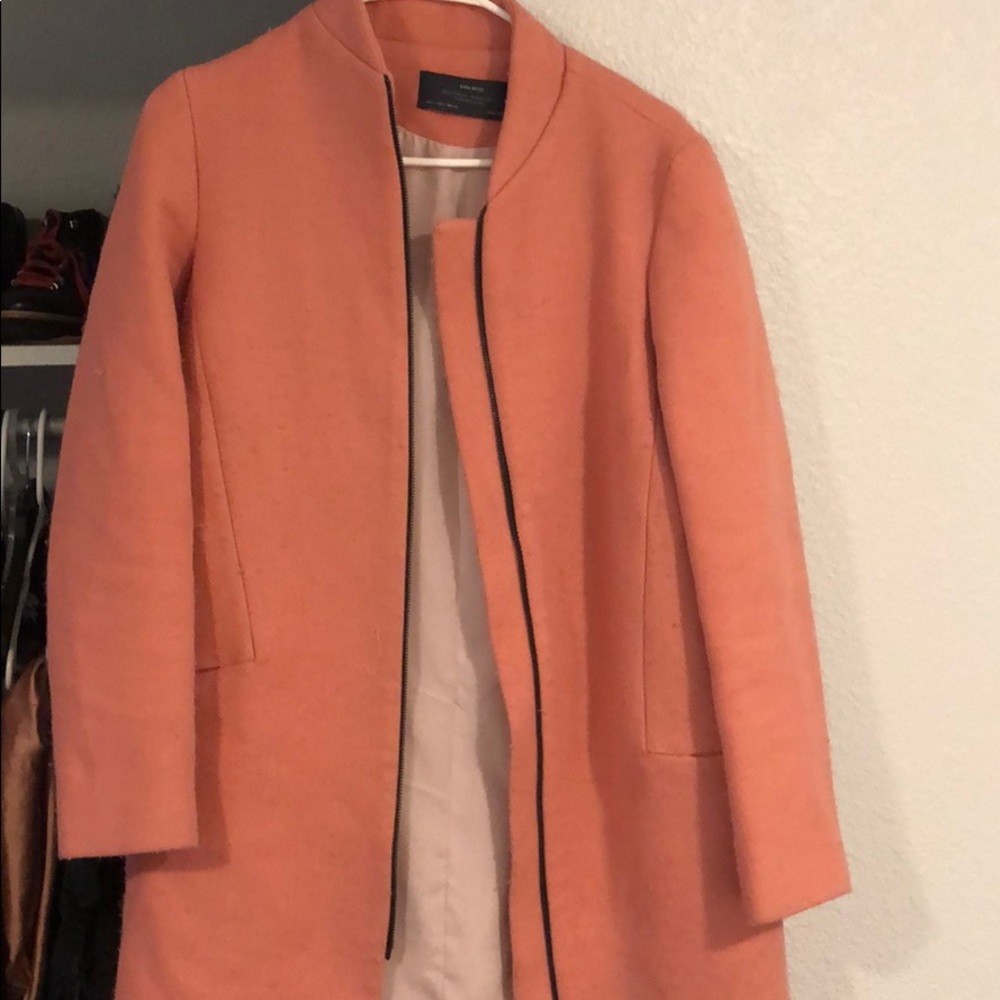 Zara pink coat